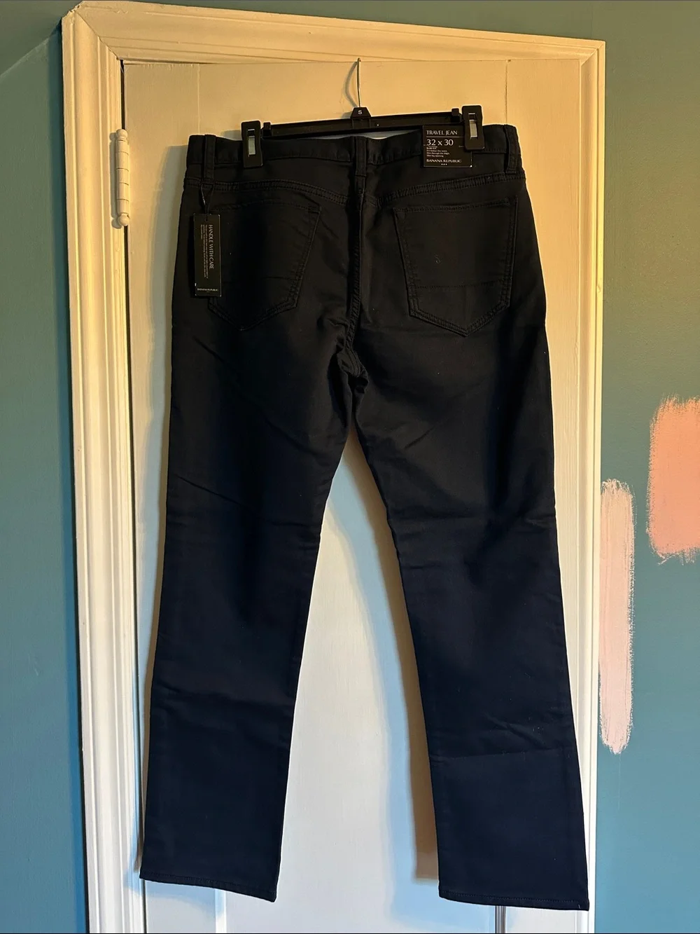 Banana Republic Men's Slim Straight Black Jeans